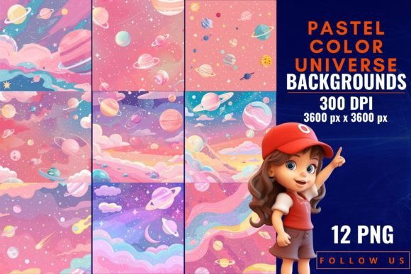 Download Pastel Color Universe Backgrounds - Premium Resources