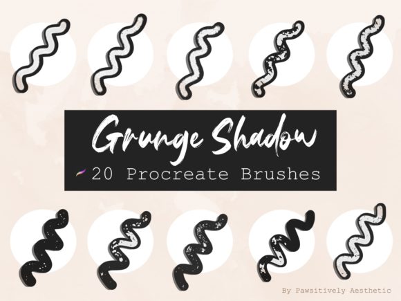 Download Grunge Shadow Procreate Brush Bundle - Procreate brush bundle Collection