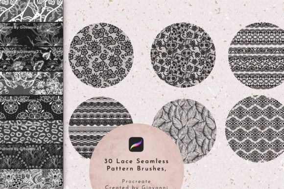 Download Lace Procreate Brush Bundle, Fashion - Procreate brush bundle Collection
