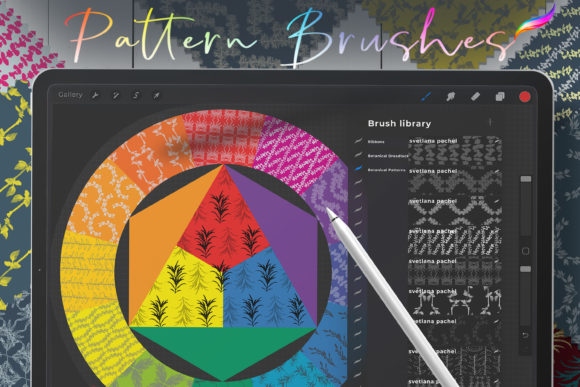 Download Seamless Pattern Brushes for Procreate - Seamless pattern brushes Collection