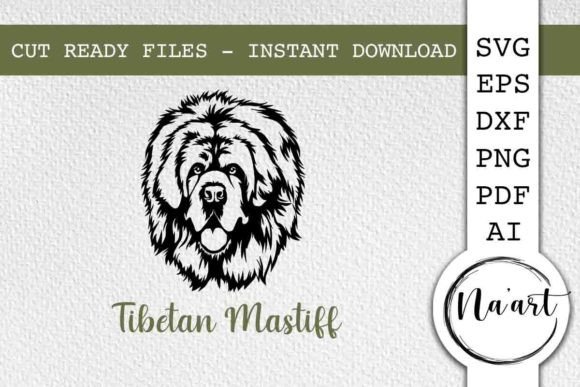 Download Tibetan Mastiff SVG, Vector Dog - Mastiff Collection